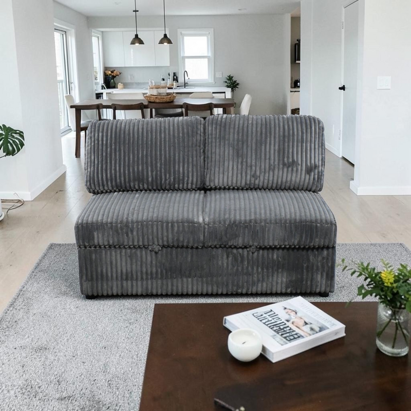 Ebern Designs George Upholstered Corduroy Sleeper Sofa
