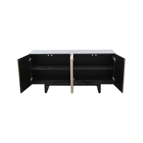 Ivy Bronx Keyvonna 63'' Sideboard With Silver Doors, image 7