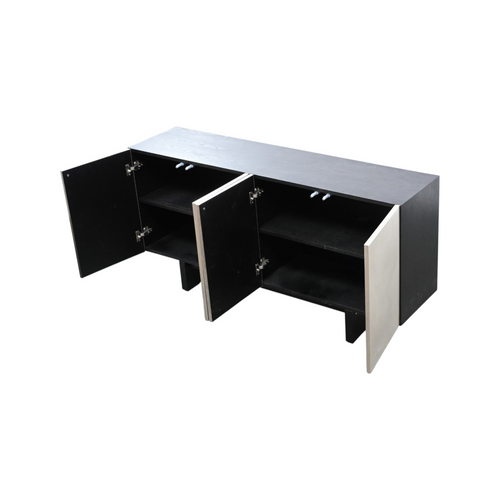 Ivy Bronx Keyvonna 63'' Sideboard With Silver Doors, image 8