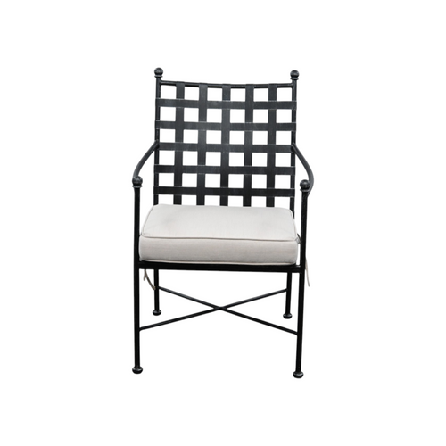 Birch Lane Lucier Premium All-Weather Wicker Outdoor Dining Armchair with Sunbrella Cushion, image 2