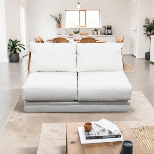 Jackson Furniture SM Polaris Fabric Armless Sofa in Sugar, image 1