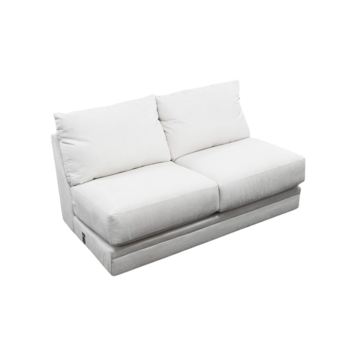 Jackson Furniture SM Polaris Fabric Armless Sofa in Sugar