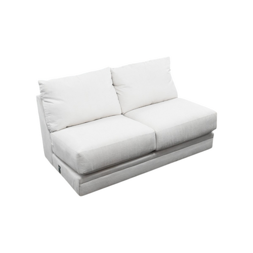 Jackson Furniture SM Polaris Fabric Armless Sofa in Sugar, image 3