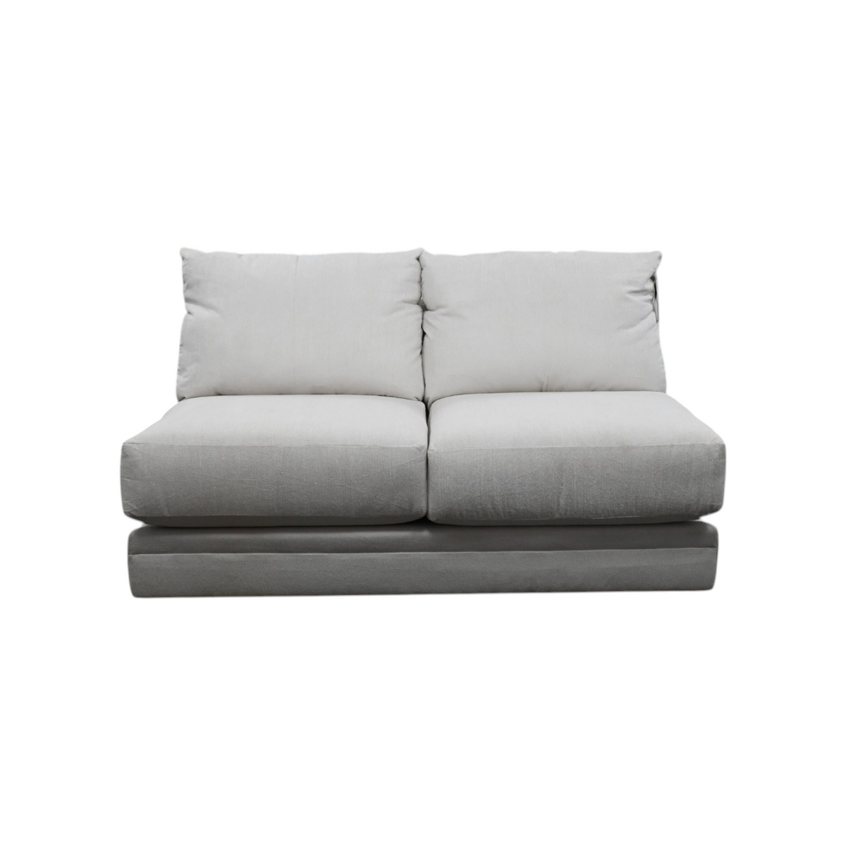 Jackson Furniture SM Polaris Fabric Armless Sofa in Sugar