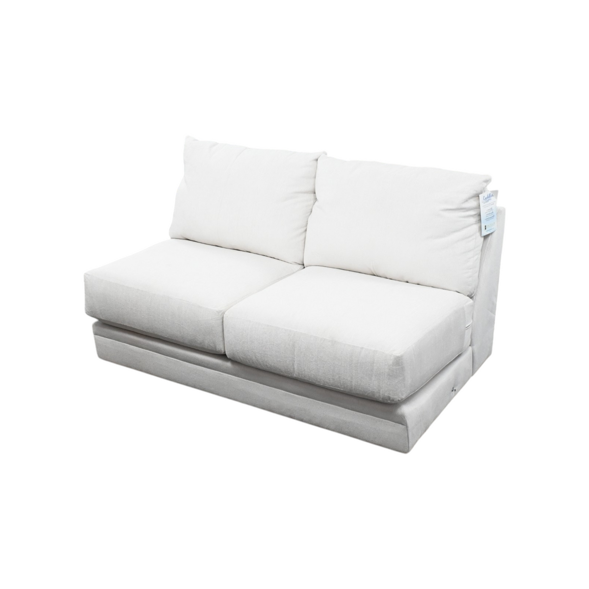 Jackson Furniture SM Polaris Fabric Armless Sofa in Sugar
