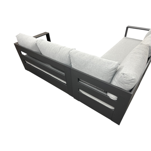 Modway Tahoe Outdoor Patio Powder-Coated Aluminum 3-Piece Sectional Sofa Set, image 7