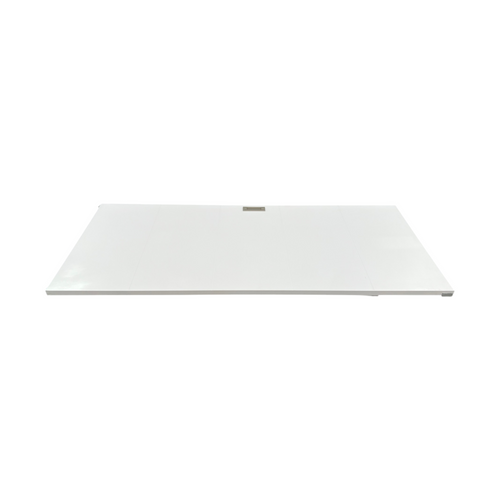 JUBEST Concealed/Invisible Magic White Primed Flush Sliding Barn Doors With Installation Hardware Kit Including Double Sided Stain Nickel Flush Pulls, image 3