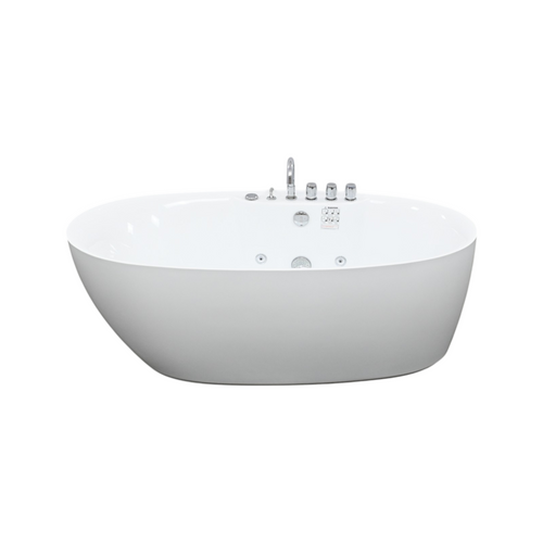 Empava Whirlpool Plastic / Acrylic Bathtub with Faucet EMPV-67AIS13, image 6