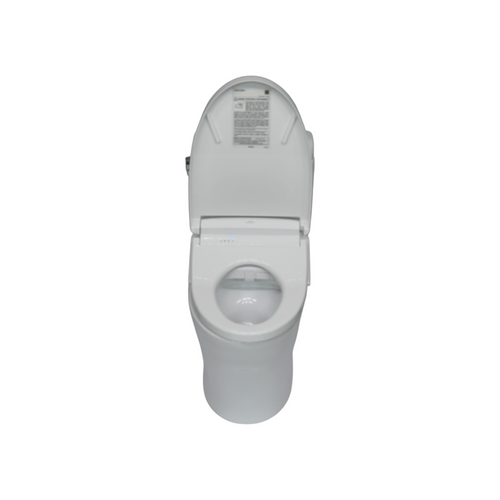 TOTO WASHLET®+ Aquia IV® Cube Two-Piece Elongated Dual Flush 1.28 and 0.9 GPF Toilet with S5 Bidet Seat, Cotton White - MW4363446CEMFGN#01 MW4363446CEMFGN#01, image 6