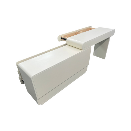 Latitude Run Dalasha Easy Installation Expandable Cream Color Modern Makeup Vanity, image 6