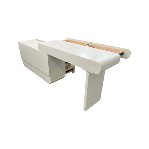 Latitude Run Dalasha Easy Installation Expandable Cream Color Modern Makeup Vanity, image 7