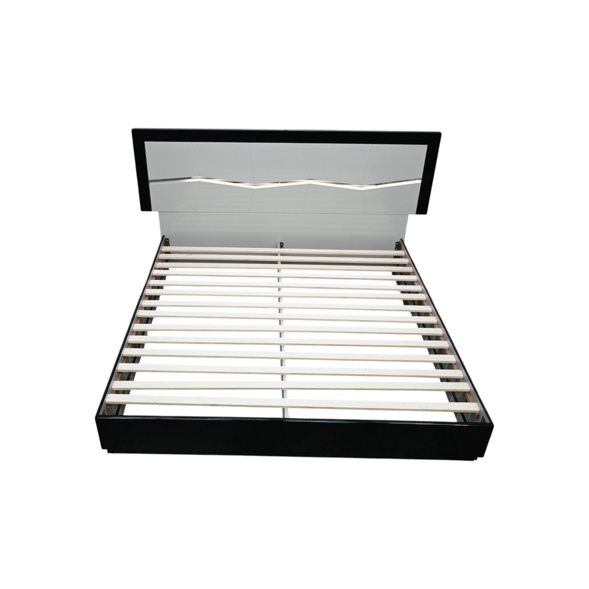 Orren Ellis Jinn LED Lighted High Gloss Platform King Bed