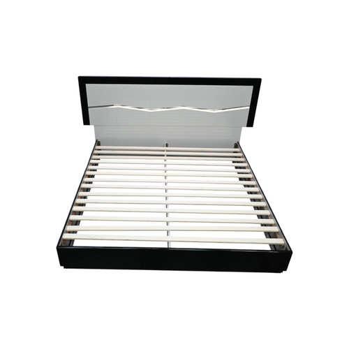 Orren Ellis Jinn LED Lighted High Gloss Platform King Bed, image 3