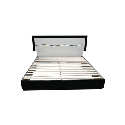 Orren Ellis Jinn LED Lighted High Gloss Platform King Bed, image 2