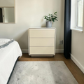 Wrought Studio 3 Push to Open Drawer Nightstand