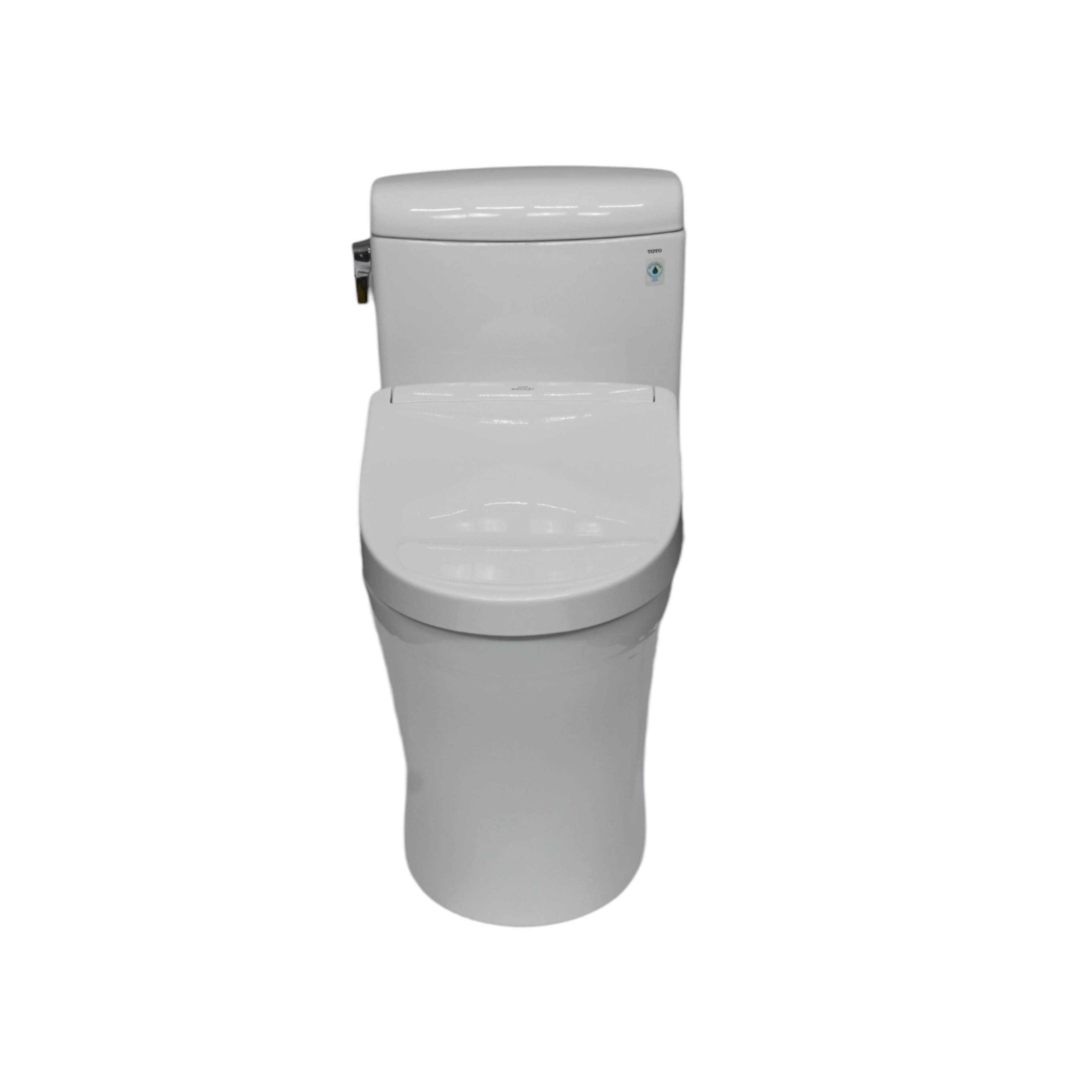 TOTO WASHLET®+ Aquia IV® Cube Two-Piece Elongated Dual Flush 1.28 and 0.9 GPF Toilet with S5 Bidet Seat, Cotton White - MW4363446CEMFGN#01 MW4363446CEMFGN#01