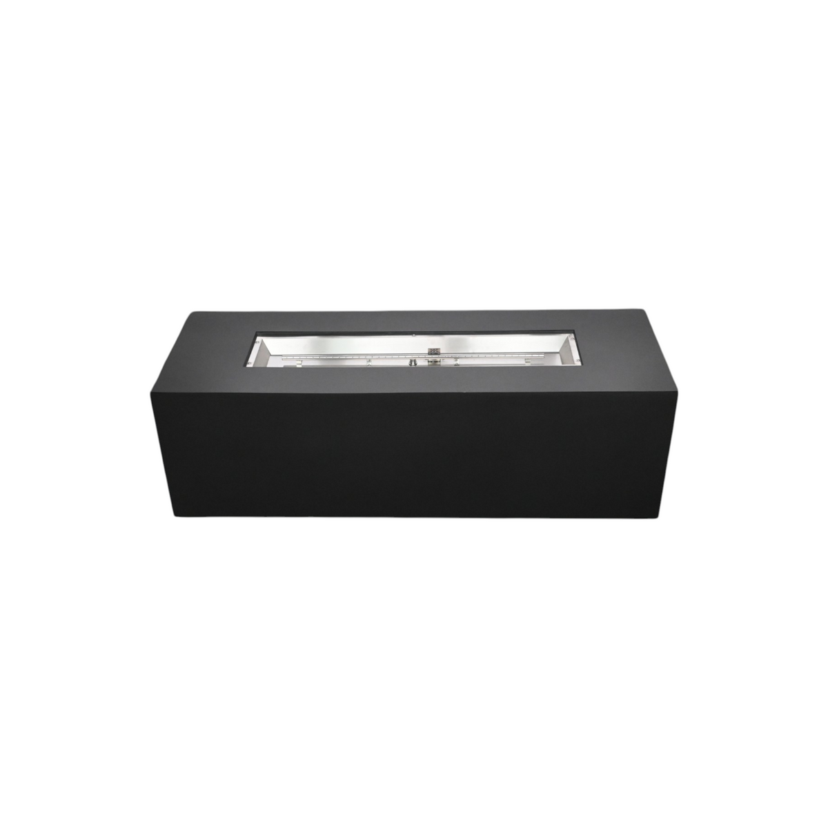 Brayden Studio Barnabe Rectangular Concrete Fire Pit With Built-In Storage Shelf And Gas Tank Seat