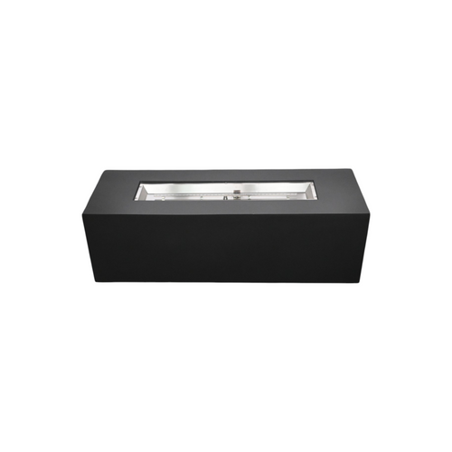 Brayden Studio Barnabe Rectangular Concrete Fire Pit With Built-In Storage Shelf And Gas Tank Seat, image 2