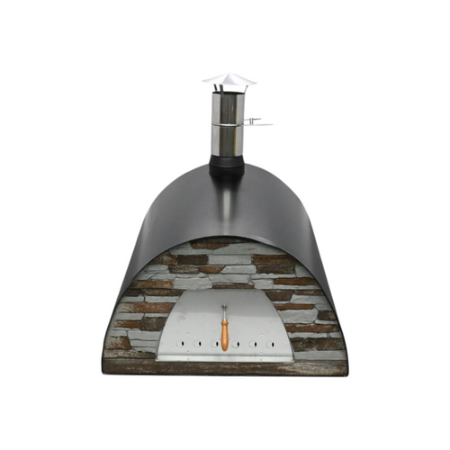 Authentic Pizza Ovens Stainless Steel Countertop Wood Burning Pizza Oven, image 3