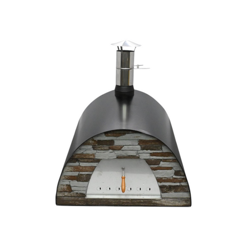 Authentic Pizza Ovens Stainless Steel Countertop Wood Burning Pizza Oven, image 4