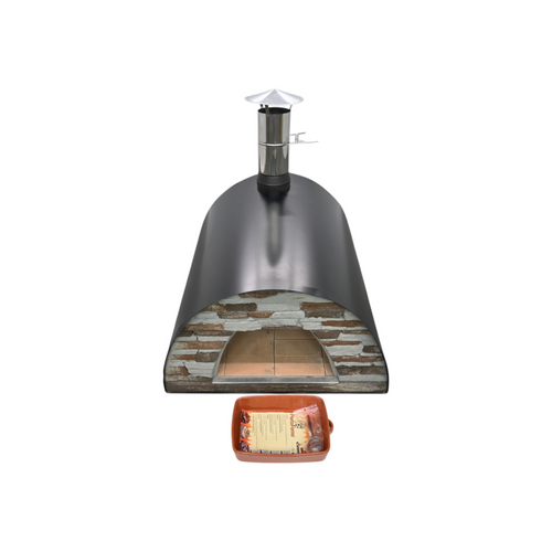 Authentic Pizza Ovens Stainless Steel Countertop Wood Burning Pizza Oven, image 9