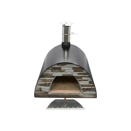 Authentic Pizza Ovens Stainless Steel Countertop Wood Burning Pizza Oven, image 7