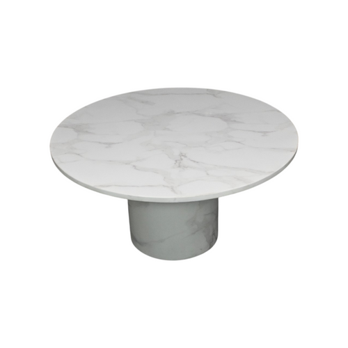 Wade Logan Burga Round Marble Dining Table, image 2