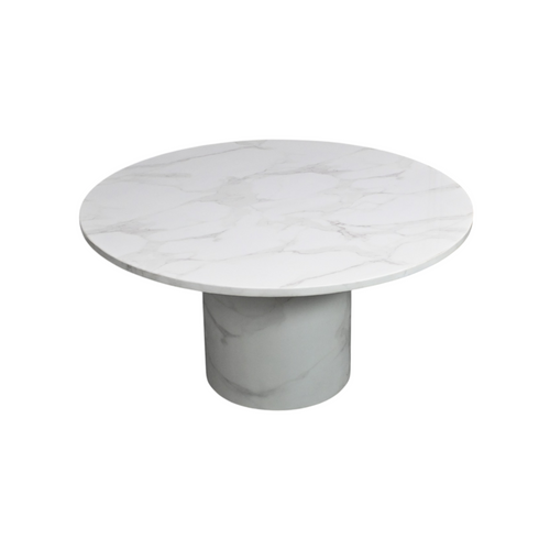 Wade Logan Burga Round Marble Dining Table, image 3