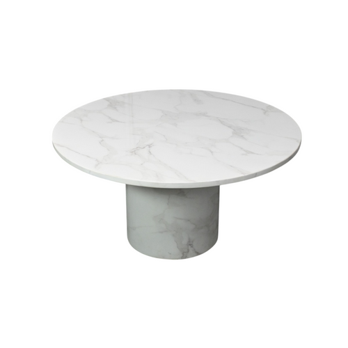 Wade Logan Burga Round Marble Dining Table, image 5