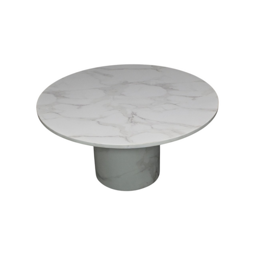Wade Logan Burga Round Marble Dining Table, image 6