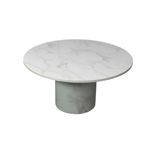 Wade Logan Burga Round Marble Dining Table, image 7