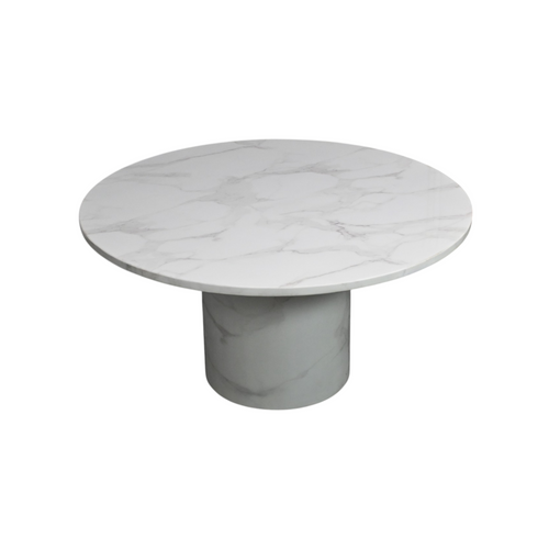 Wade Logan Burga Round Marble Dining Table, image 8