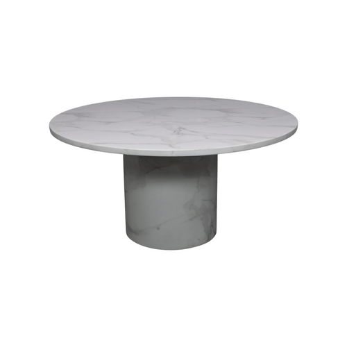Wade Logan Burga Round Marble Dining Table, image 9