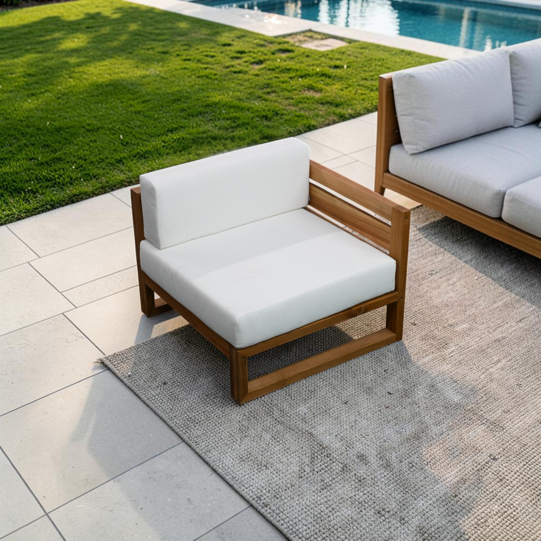Modway Upland Teak Patio Chair
