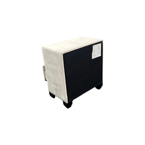 Rosdorf Park Modern Style Crystal Tufted 2-Drawer Nightstand Upholstered With Velvet Fabric Made With Wood, image 8