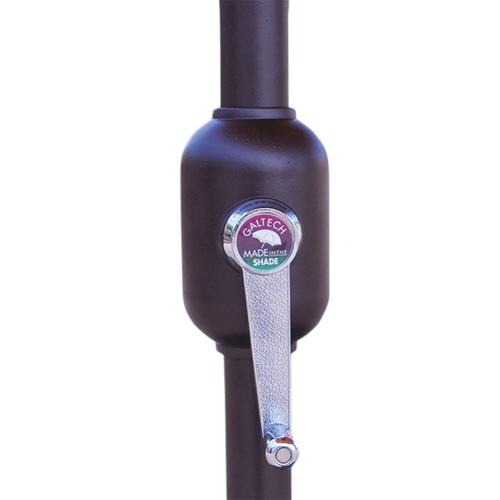 Galtech 11 Foot Octagon Aluminum Deluxe Auto Tilt Crank Lift Umbrella, image 4