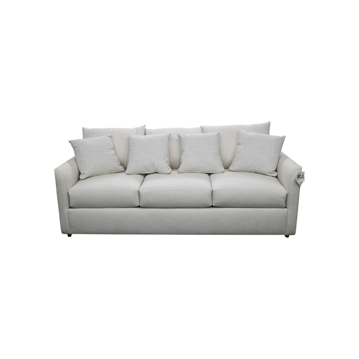 Nook Home Atlanta Modern Gigi Linen Polyester Blend 3-seater Sofa