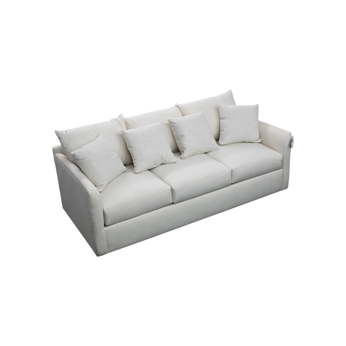 Nook Home Atlanta Modern Gigi Linen Polyester Blend 3-seater Sofa