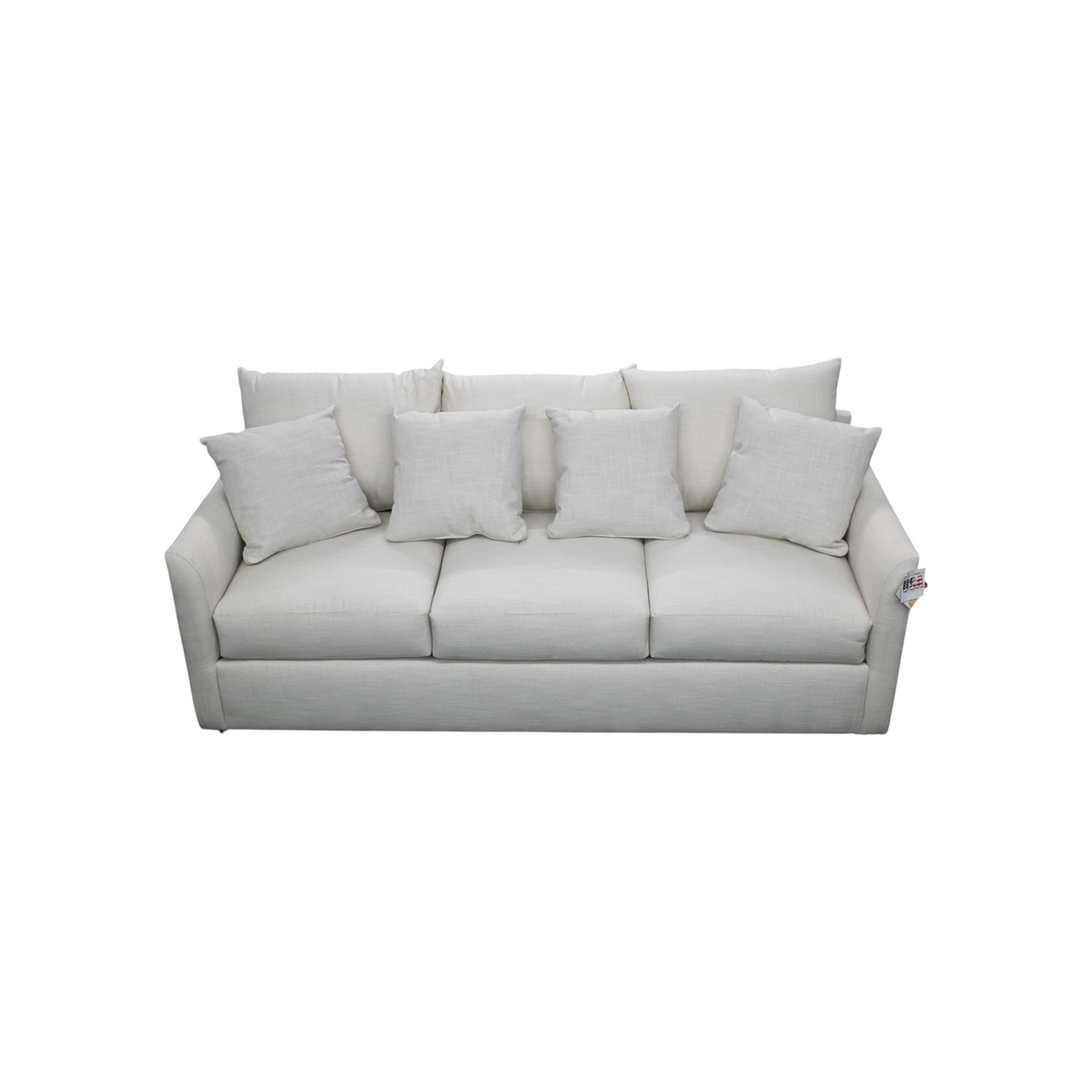 Nook Home Atlanta Modern Gigi Linen Polyester Blend 3-seater Sofa