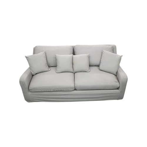 Klaussner Bentley Fabric Upholstered Slipcover Sofa with Accent Pillows, image 3