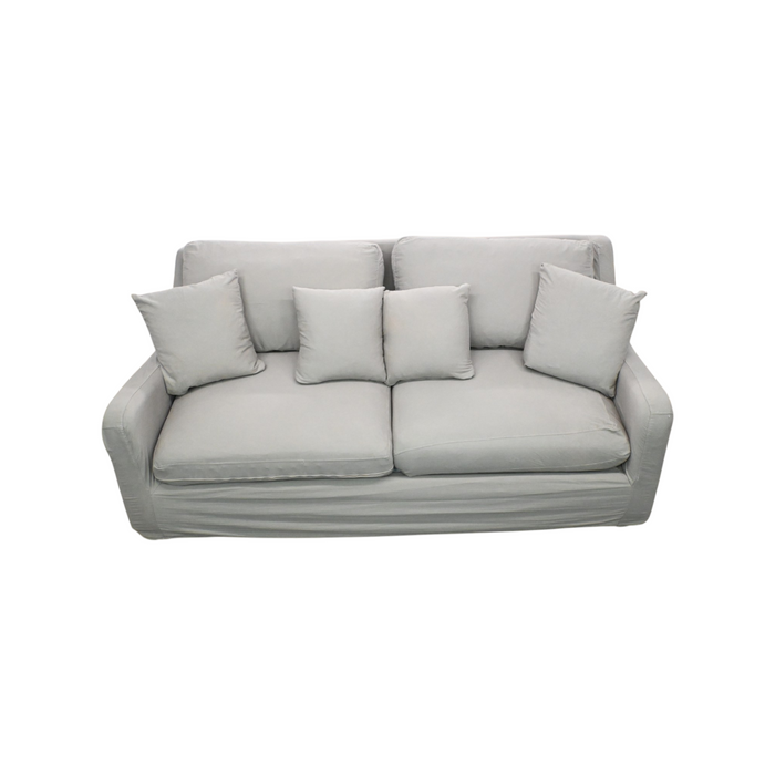 Klaussner Bentley Fabric Upholstered Slipcover Sofa with Accent Pillows, image 3