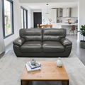 Latitude Run Upholstered Padded Arm Sofa Grey