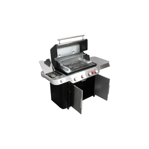 Weber GENESIS S-435 Propane Gas Grill with Sear Burner & Side Burner - Stainless Steel, image 9