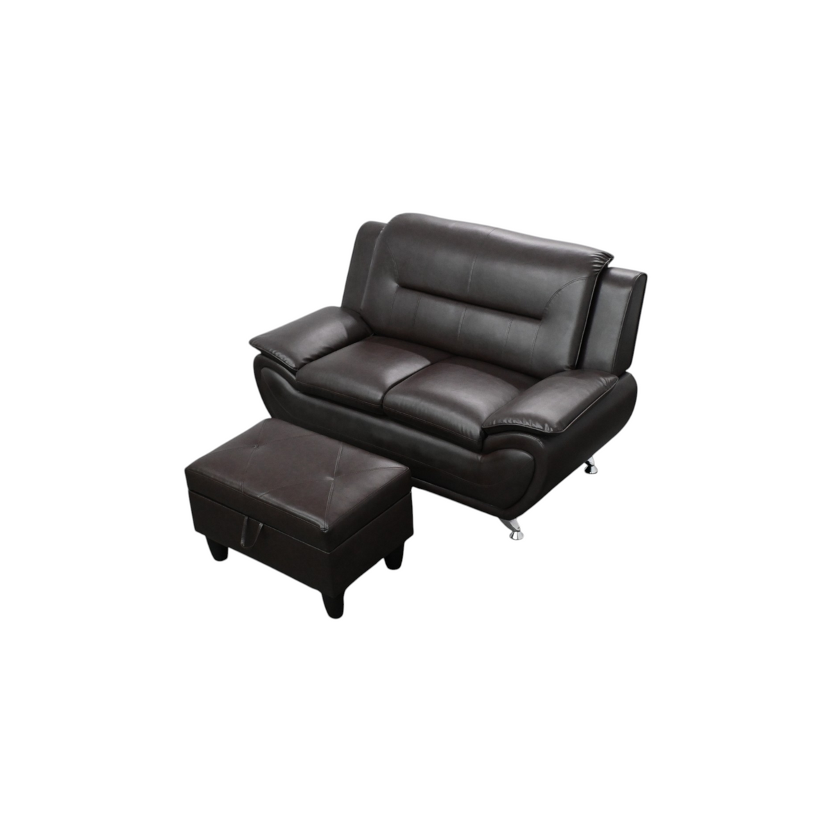 Ivy Bronx Axie Club Chair with Ottoman