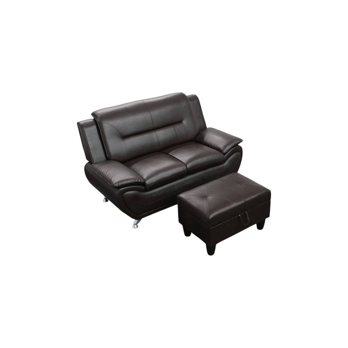 Ivy Bronx Axie Club Chair with Ottoman