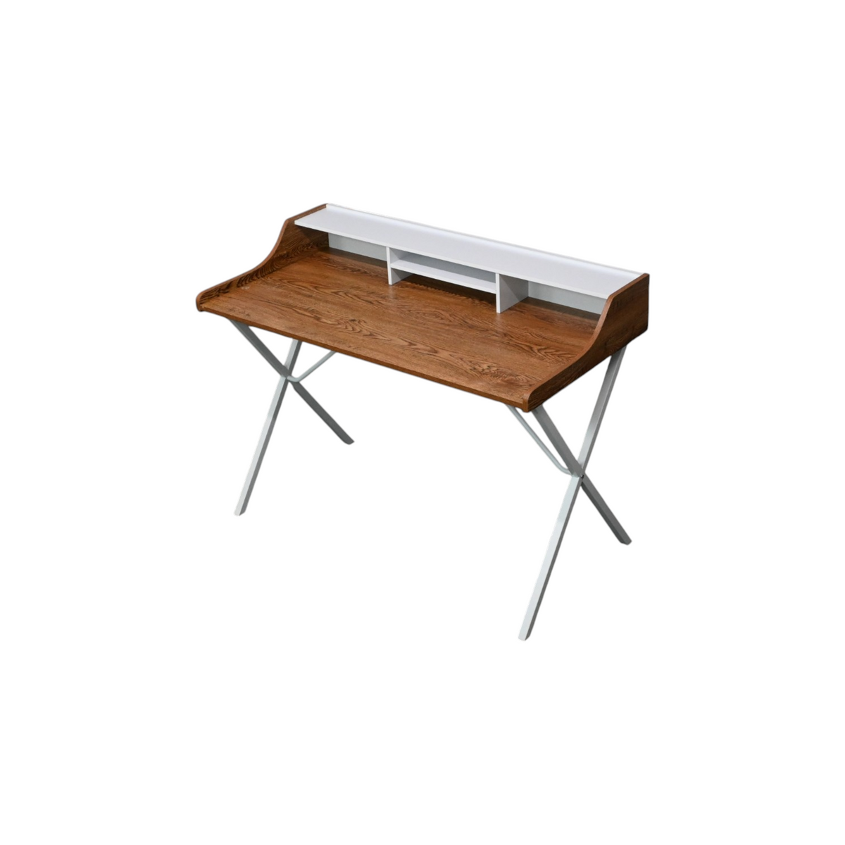 Modway Bin Office Desk in Walnut