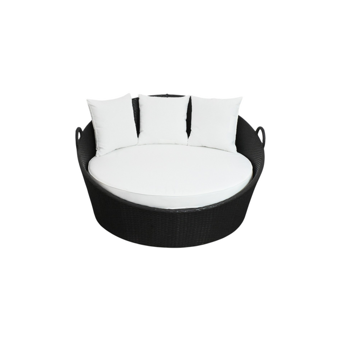 Modway Siesta Canopy Outdoor Patio Daybed in Espresso White, image 2