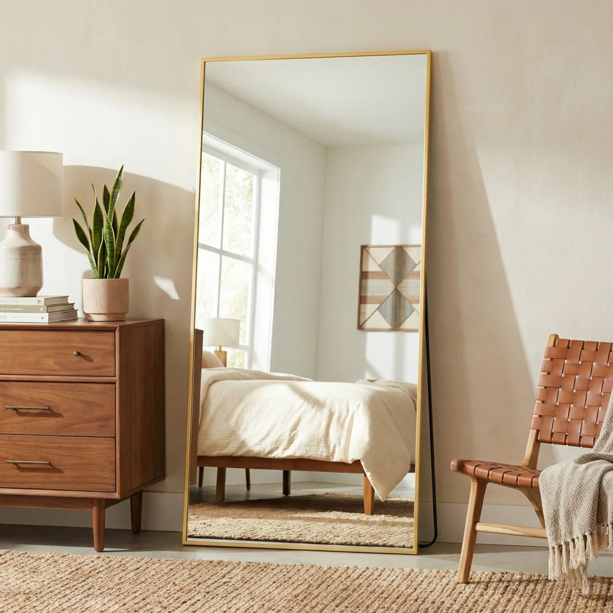 Ebern Designs Rectangular Home Full-Length Mirror