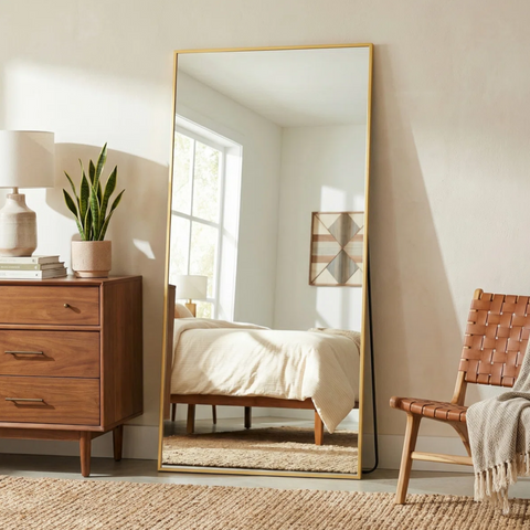 Ebern Designs Rectangular Home Full-Length Mirror