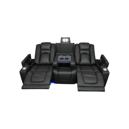 Latitude Run Buchu Modern Upholstered Power Reclining Home Theater Sofa, image 6